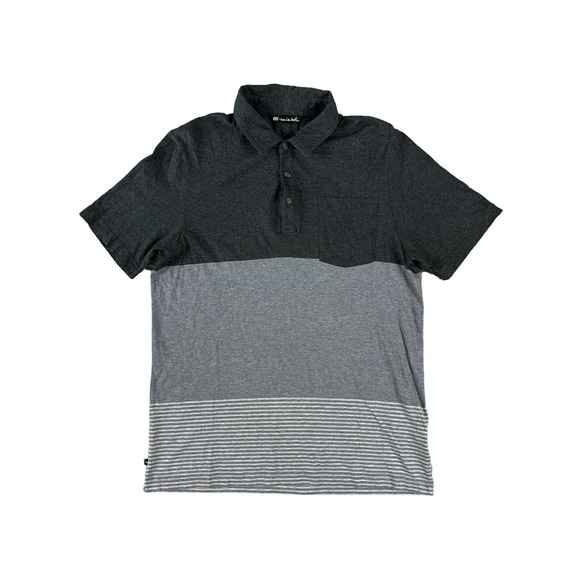 Travis Mathew Men Gray Short Sleeve Golf Polo Sz M‎ - Picture 1 of 7